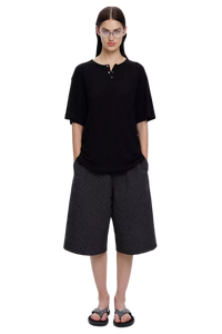 MasonPrince Soft Cotton Half Button Tee
