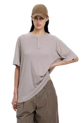MasonPrince Soft Cotton Half Button Tee