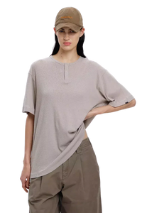 MasonPrince Soft Cotton Half Button Tee
