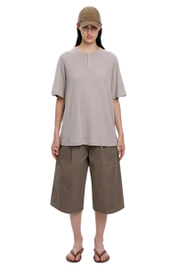 MasonPrince Soft Cotton Half Button Tee