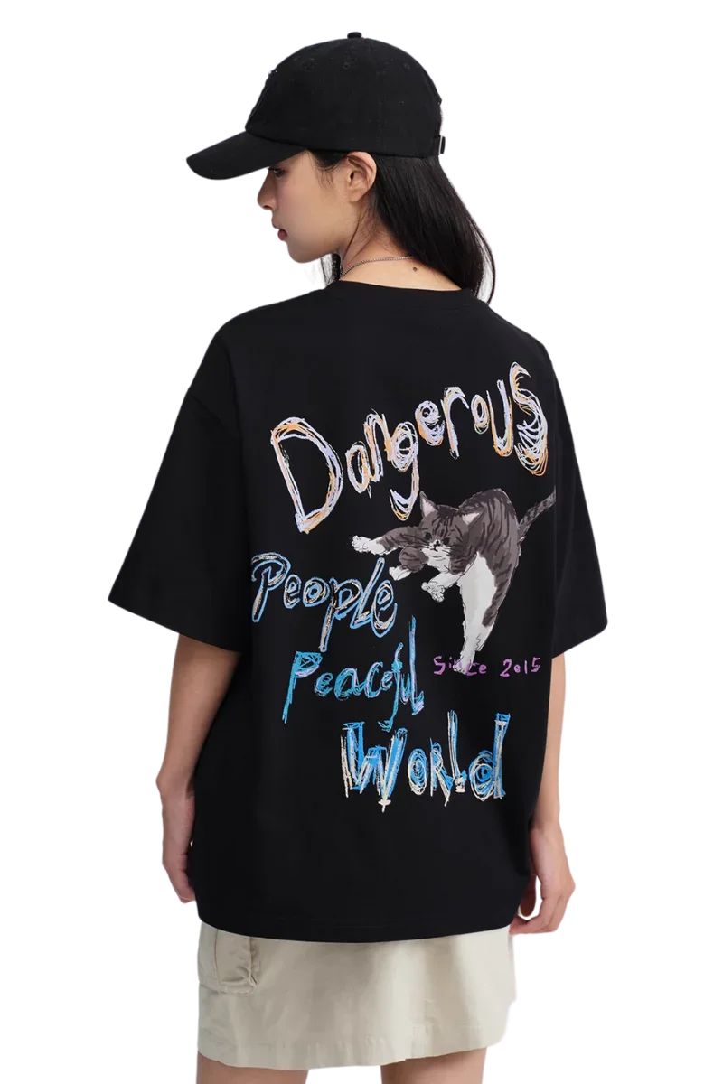 Dangerous People Sorona Hand Painted Kitten Tee
(Sorona Material)
