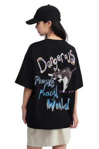 Dangerous People Sorona Hand Painted Kitten Tee
(Sorona Material)