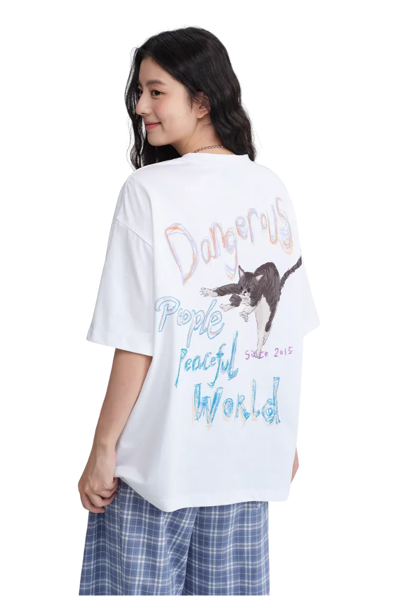 Dangerous People Sorona Hand Painted Kitten Tee
(Sorona Material)