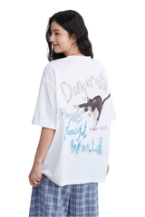 Dangerous People Sorona Hand Painted Kitten Tee
(Sorona Material)