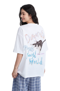 Dangerous People Sorona Hand Painted Kitten Tee
(Sorona Material)
