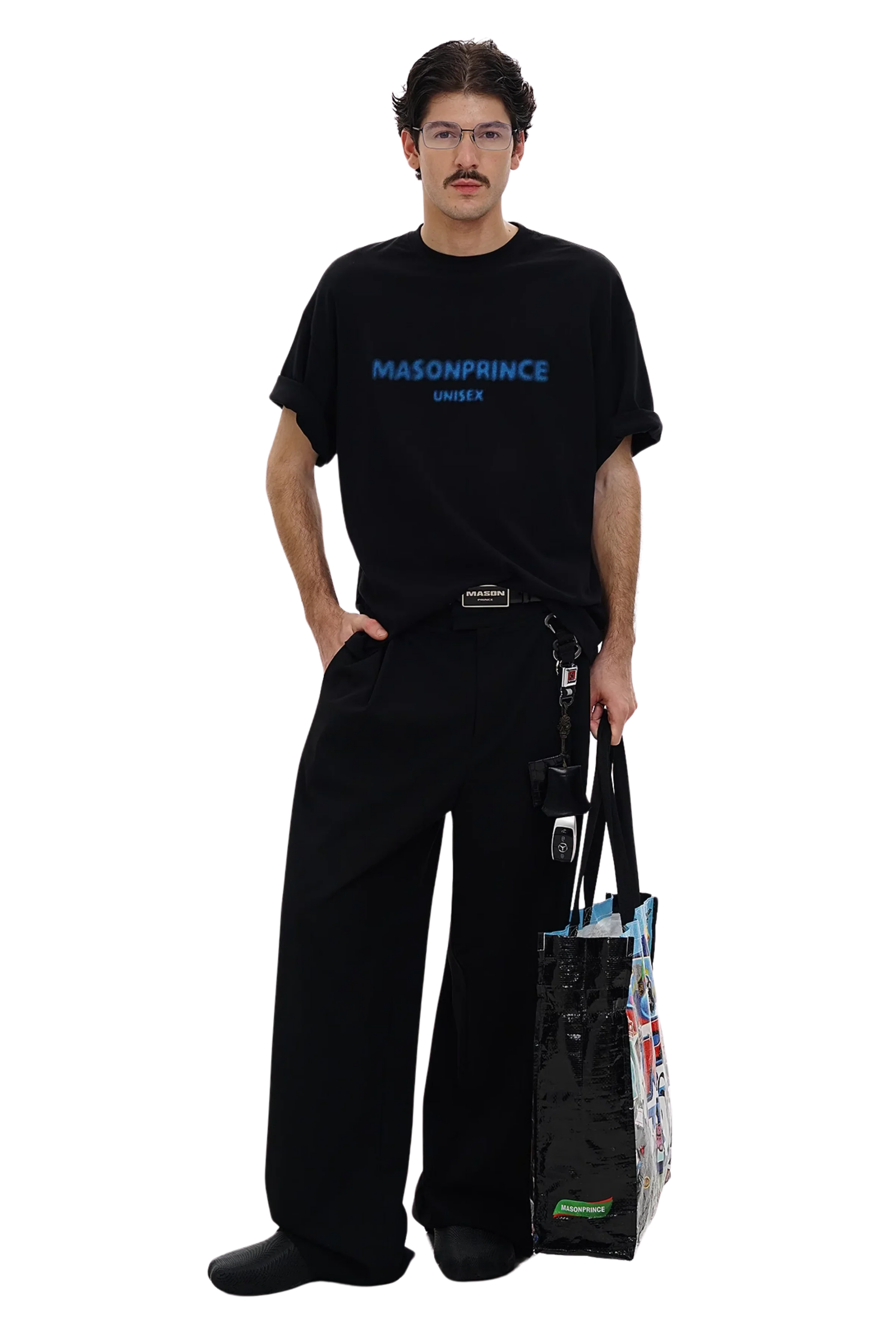 Masonprince Special Edition Faded Logo Tee Electric Blue