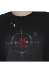 MasonPrince Stained Distressed Bull's Eye Tee
