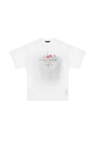 MasonPrince Stained Distressed Bull's Eye Tee