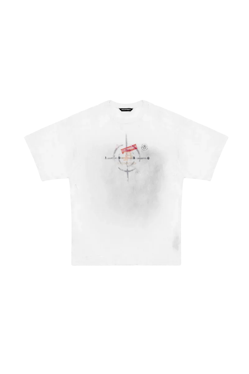 MasonPrince Stained Distressed Bull's Eye Tee