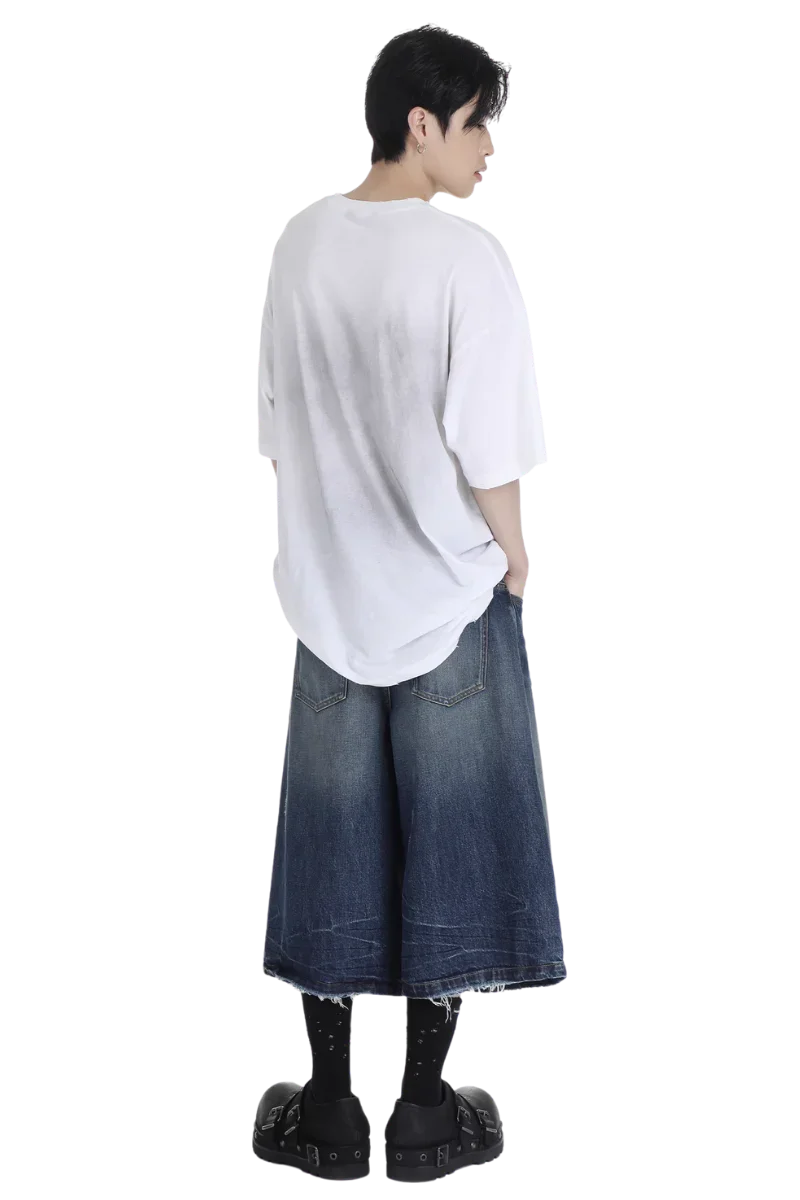 MasonPrince Stained Distressed Bull's Eye Tee