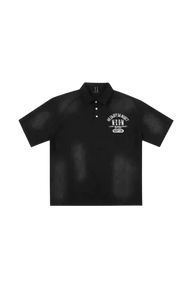 MEDM SS25 Stained Waffle Polo Tee