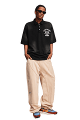 MEDM SS25 Stained Waffle Polo Tee