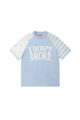 IDontSmoke Star Stripe Two Tone Tee(Sorona Material) - ShaLaoBan