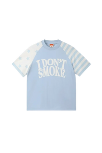 IDontSmoke Star Stripe Two Tone Tee(Sorona Material) - ShaLaoBan