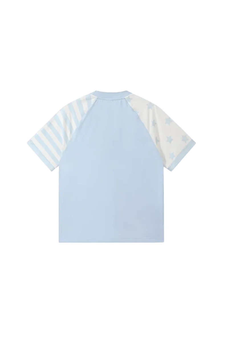 IDontSmoke Star Stripe Two Tone Tee(Sorona Material) - ShaLaoBan