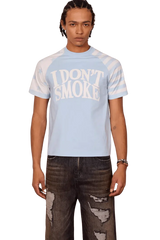 IDontSmoke Star Stripe Two Tone Tee(Sorona Material) - ShaLaoBan