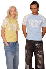 IDontSmoke Star Stripe Two Tone Tee(Sorona Material) - ShaLaoBan