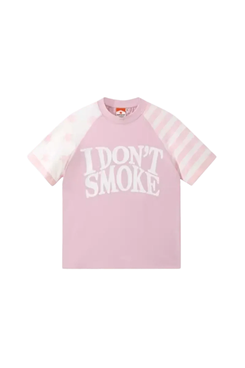 IDontSmoke Star Stripe Two Tone Tee(Sorona Material) - ShaLaoBan