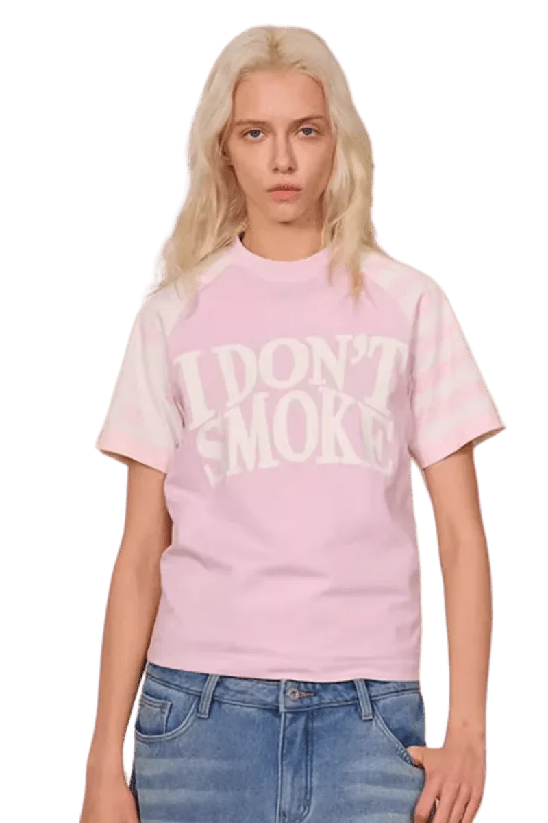 IDontSmoke Star Stripe Two Tone Tee(Sorona Material) - ShaLaoBan