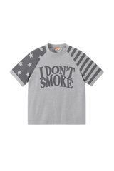 IDontSmoke Star Stripe Two Tone Tee(Sorona Material) - ShaLaoBan