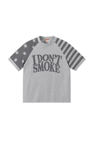 IDontSmoke Star Stripe Two Tone Tee(Sorona Material) - ShaLaoBan