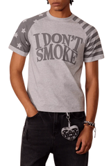 IDontSmoke Star Stripe Two Tone Tee(Sorona Material) - ShaLaoBan