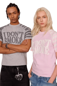 IDontSmoke Star Stripe Two Tone Tee(Sorona Material) - ShaLaoBan