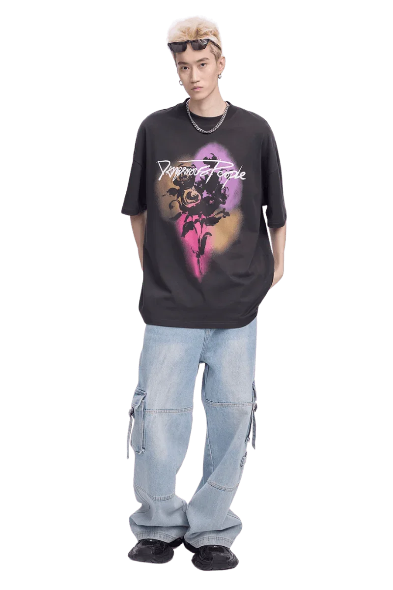 Dangerous People Street Bouquet Tee - ShaLaoBan