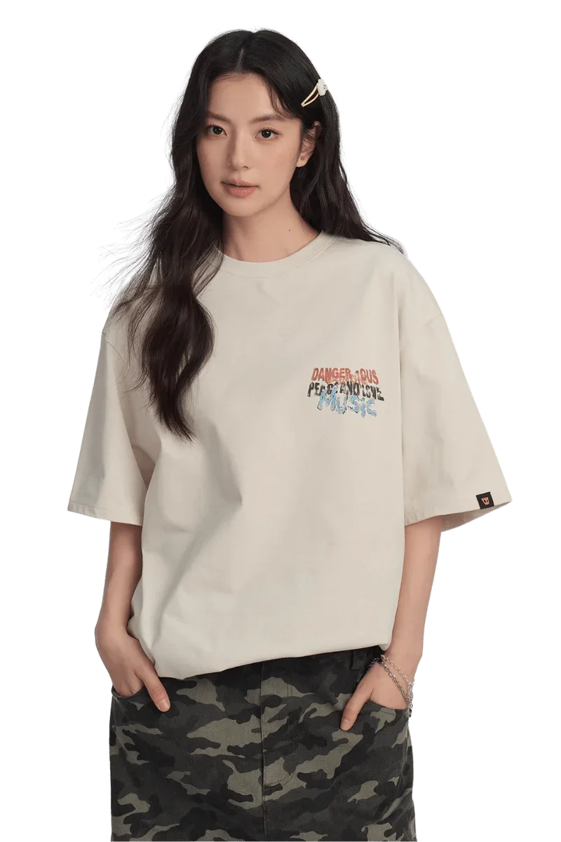 Dangerous People Street Music Heavy Weight Tee - ShaLaoBan