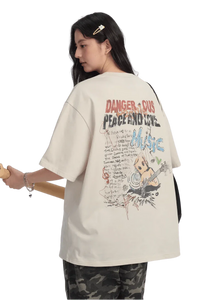 Dangerous People Street Music Heavy Weight Tee - ShaLaoBan