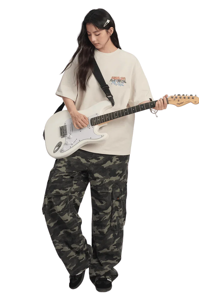 Dangerous People Street Music Heavy Weight Tee - ShaLaoBan
