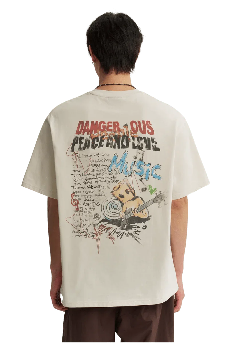 Dangerous People Street Music Heavy Weight Tee - ShaLaoBan