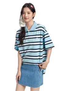 Dangerous People Striped Polo Tee - ShaLaoBan