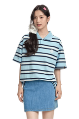 Dangerous People Striped Polo Tee - ShaLaoBan
