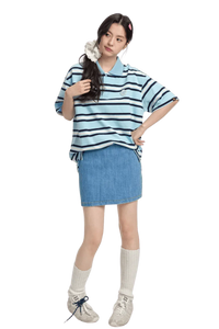 Dangerous People Striped Polo Tee - ShaLaoBan
