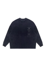 MasonPrince Subtitle Arrangement Stained Long Sleeve Tee
