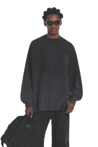 MasonPrince Subtitle Arrangement Stained Long Sleeve Tee