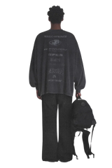 MasonPrince Subtitle Arrangement Stained Long Sleeve Tee