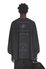 MasonPrince Subtitle Arrangement Stained Long Sleeve Tee
