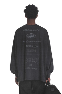 MasonPrince Subtitle Arrangement Stained Long Sleeve Tee