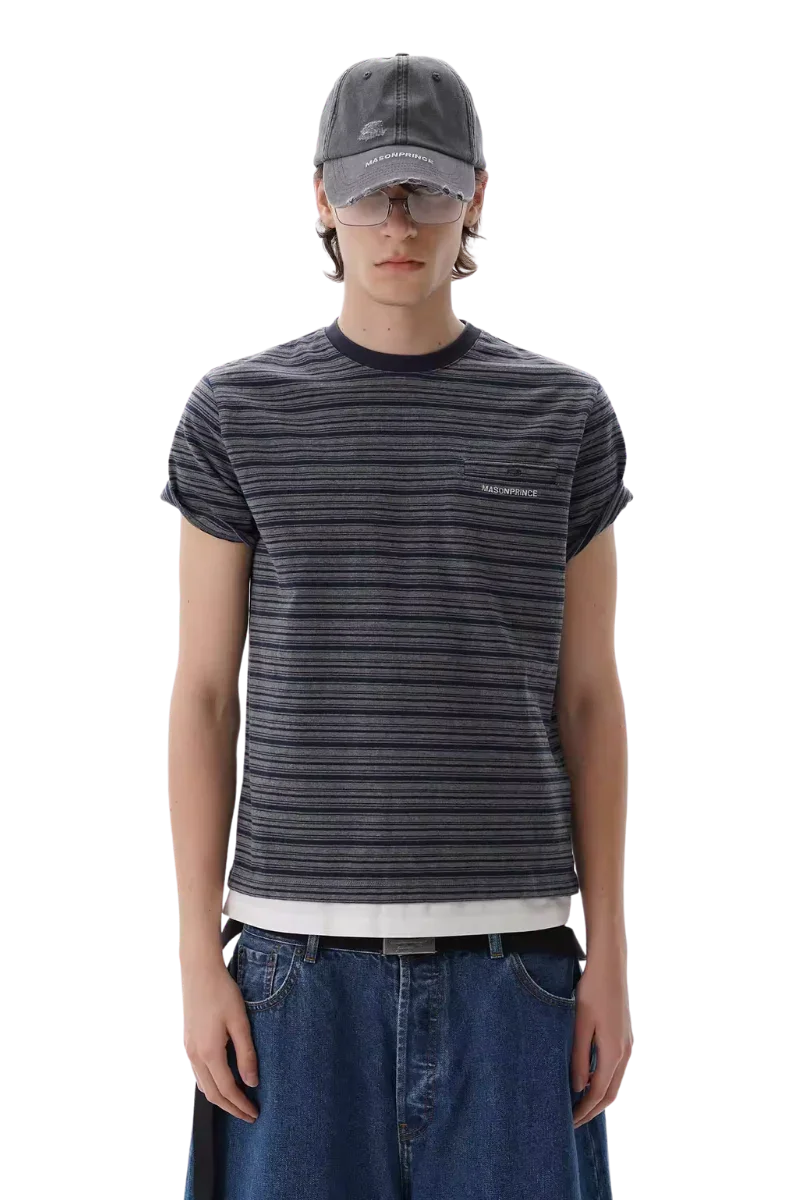 MasonPrince Two Piece Alike Stripe Tee