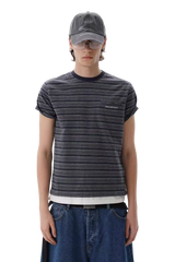 MasonPrince Two Piece Alike Stripe Tee