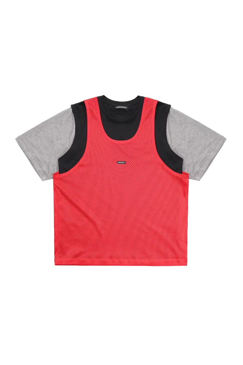 MasonPrince Two Piece Mesh Jersey Tee