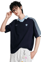 Dangerous People Two Tone Contrast Polo Tee - ShaLaoBan