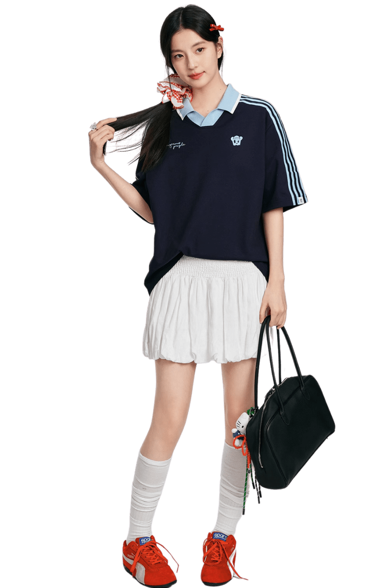 Dangerous People Two Tone Contrast Polo Tee - ShaLaoBan