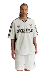 Dangerous People V Neck League Oversized Tee - ShaLaoBan