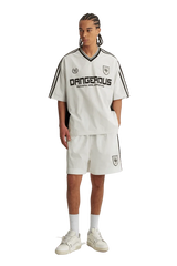 Dangerous People V Neck League Oversized Tee - ShaLaoBan