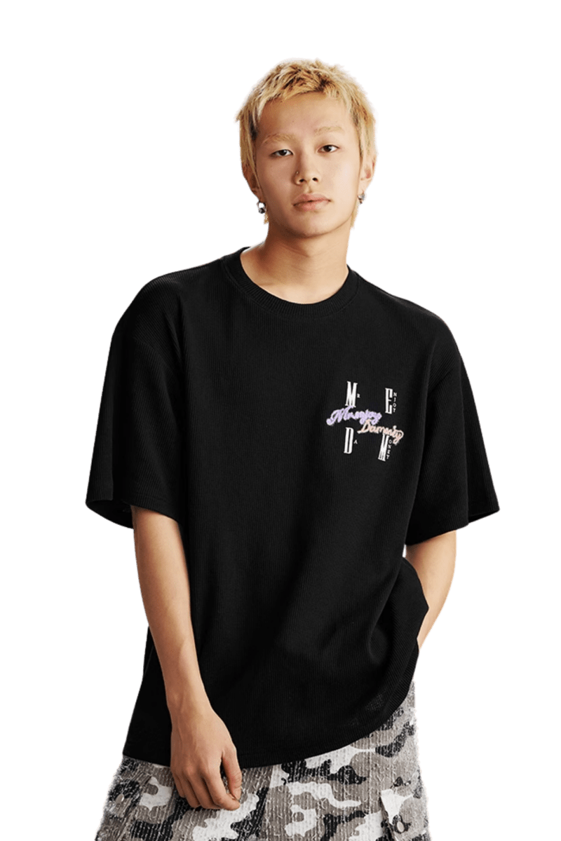 MEDM SS25 Waffle Basic Logo Tee