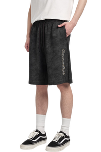 Dangerous People Washed Print Distressed Shorts