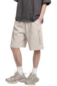 Dangerous People Washed Print Distressed Shorts
